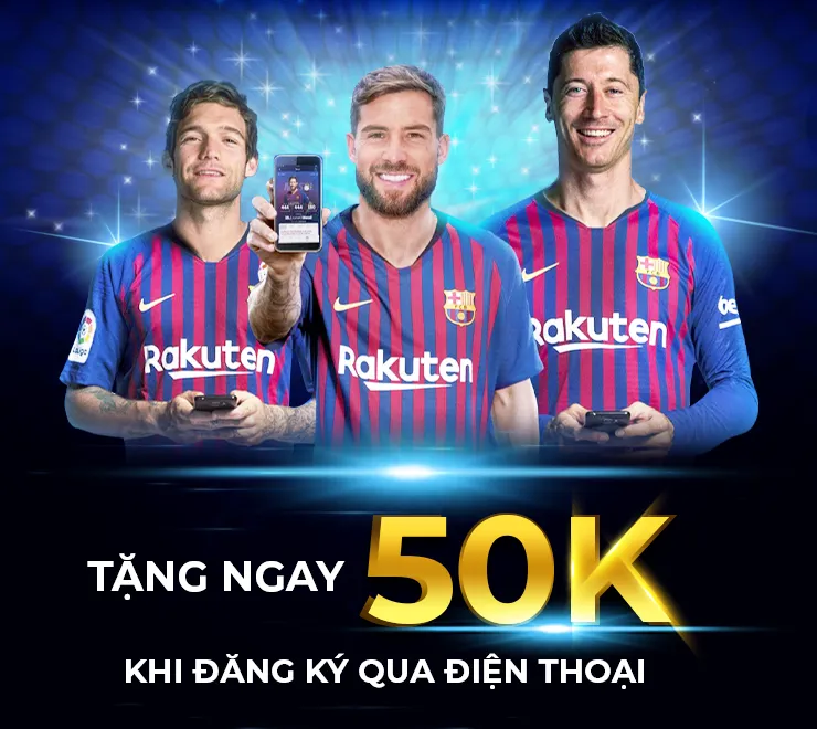 FCB8 khuyến mãi đăng ký tặng 50k